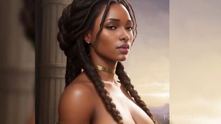 Fantasy Black women with horns and thick thighs