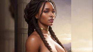 Fantasy Black women with horns and thick thighs