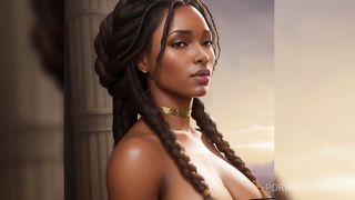 Fantasy Black women with horns and thick thighs