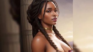 Fantasy Black women with horns and thick thighs