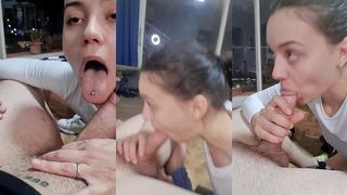 GIVES A TREMENDOUS BLOWJOB AND SAYS I LOVE YOUR COCK!