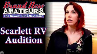 LOVELY BRUNETTE SCARLETT FOXX DEEPTHROATS AND RIDES A THROBBING BONER!