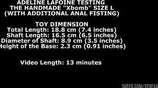 Adeline Lafouine Testing The Handmade Xbomb Size L (With Additional Anal Fisting) TWT304