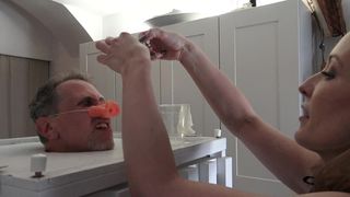 FUCK THE STUFFED PIG – WHILE DRINK THE CONDOMS FROM MY LOVERS!