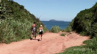 Chloe Delaure Loves Getting DP'd On The Ocean Rocks