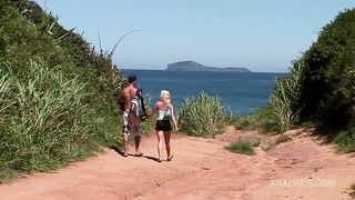 Chloe Delaure Loves Getting DP'd On The Ocean Rocks