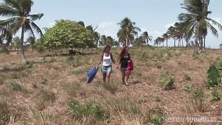 Natasha And Marsha Are Anal Babes In Brazil That Gets Double Fucked In The Woods