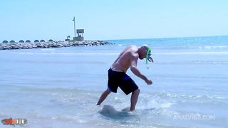 Hot latina MILF Julia Gomez gets her ass fucked hard in the woods