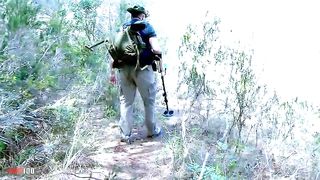 Anal fucking in the woods with young spanish babe Livia Teen