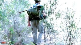 Anal fucking in the woods with young spanish babe Livia Teen