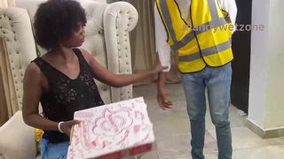 PIZZA DELIVERY GUY COLLECTED HIS FEE IN KIND AS AM CASHLESS