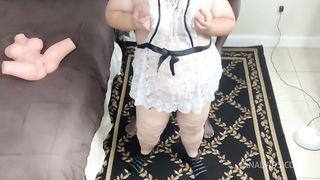 Sex Doll Threesome With Big Ass Wife (Fucking Sex Doll) (Fucking Wife) Sex Doll Cumshot On Pussy