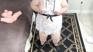 Sex Doll Threesome With Big Ass Wife (Fucking Sex Doll) (Fucking Wife) Sex Doll Cumshot On Pussy