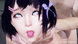 Sexy Asian Girl Fucked Silly until she gets an Ahegao face | 3D Porn