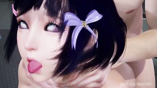 Sexy Asian Girl Fucked Silly until she gets an Ahegao face | 3D Porn