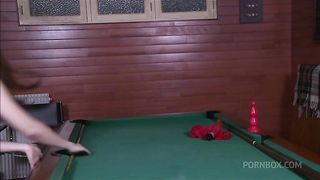 Luna Rival plays with toys