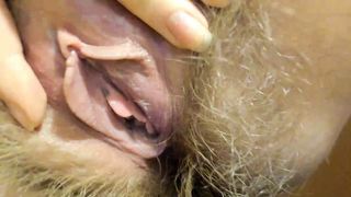 HAIRY PUSSY AND ASS WITH FULL BUSH!
