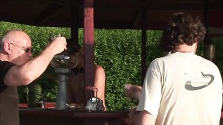 Myra Is A Hot Grandma Sucks And Fucks And Drinks Her Cummy Reward From A Glass