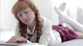 Alena Edorova Has Her First Threesome With Two Guys