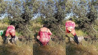 REYMISTERIO422 - TRANS CON LENCERIA ROSA EN EL BOSQUE- 1000332370 - MAY 31, 2025