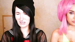 Japan pop-sluts get big dick in assholes