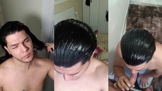 SLICKED BACK MASCULINO, HAIR JOB