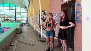 BETRETEN VERBOTEN? TRANS SEX IM VERLASSENEN SCHWIMMBAD?! LOST PLACE SPERMA PUSSY?!