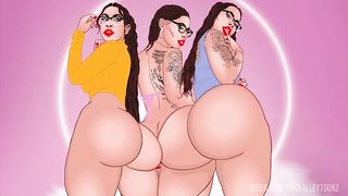 big booty Gigi is back again showing off her ball draining ass cheeks and that beautiful smile.