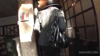 Crazy redhead shemale sharing love with her boy.