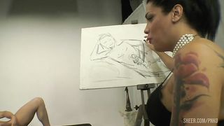 art is always expression of sexuality, and she knows it.