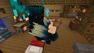 THE JENNY MOD FAPCRAFT MINECRAFT - ITS JENNY AND SHE IS GETTING FUCKED BY THE WARDEN AND HIS MASSIVE COCK