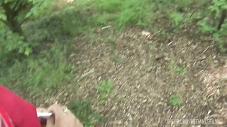 Claudia Rossi Plays Perverted Games With A Masked Man In The Woods