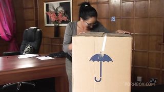 Romana Ryder Rubs Her Pussy As He Fucks Her Wet Hole