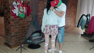 FUCKING MY FRIENDS WIFE STANDING DOGGY STYLE IN THE KITCHEN