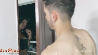 Sexy tranny Latin girl fucking with her neighbor