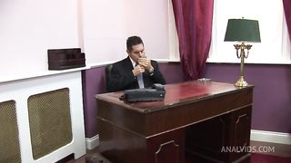 Secretary Takes Dictation From Her Boss Right Up Her Ass