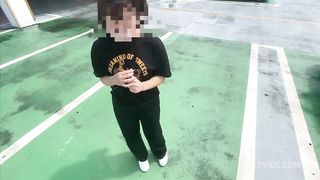 大◯生彼女と2人のエッチするシーツを買いにドンキに行ってスタバデート。最後は激しくえっちする大◯生カップル。