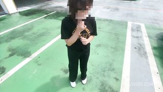 大◯生彼女と2人のエッチするシーツを買いにドンキに行ってスタバデート。最後は激しくえっちする大◯生カップル。
