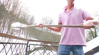 Cindy Gold Gets Assfucked And Swallows Bi Dick In Steamy 3way Fuck Sandwich