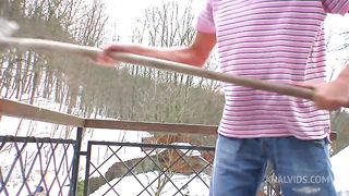 Cindy Gold Gets Assfucked And Swallows Bi Dick In Steamy 3way Fuck Sandwich