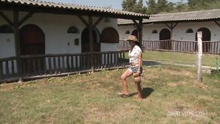 Farm Girl Takes A Dick Up The Butt
