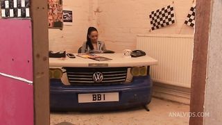 Two Dolled Up Ladies Get Their Assholes Fucked