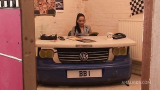 Two Dolled Up Ladies Get Their Assholes Fucked