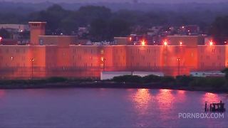 Jailbirds Anna Lovato And Natasha Marley In Lesbians In Fishnets Sex Scene