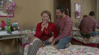 PETITE SLUT KYSA GETS HER HOLES WRECKED BAREBACK!