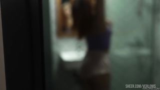 STEPSISTER was EXCITED by stepbrothers hard cock when he SPIED on her in the SHOWER - VERLONIS