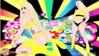 Pole Assassin bounces her bubble butt and mileena stops traffic with her thick ass and titties