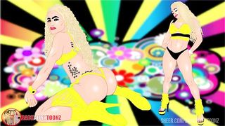 Pole Assassin bounces her bubble butt and mileena stops traffic with her thick ass and titties