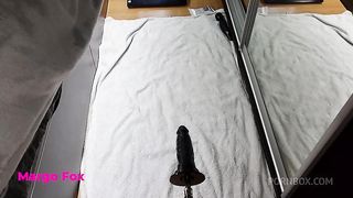 BIG DILDO DESTROYS ANAL HOLE OF A WHORE. Crossdresser TESTING MONSTER DILDO. Sissy Gamer Margo Fox. 33 Release