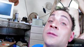 Stunning young French blonde Shana Spirit gets her ass fucked by Jorge in the office